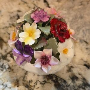 AYNSLEY England Fine Bone China "Bi-Centenary Family of Flowers" bouquet